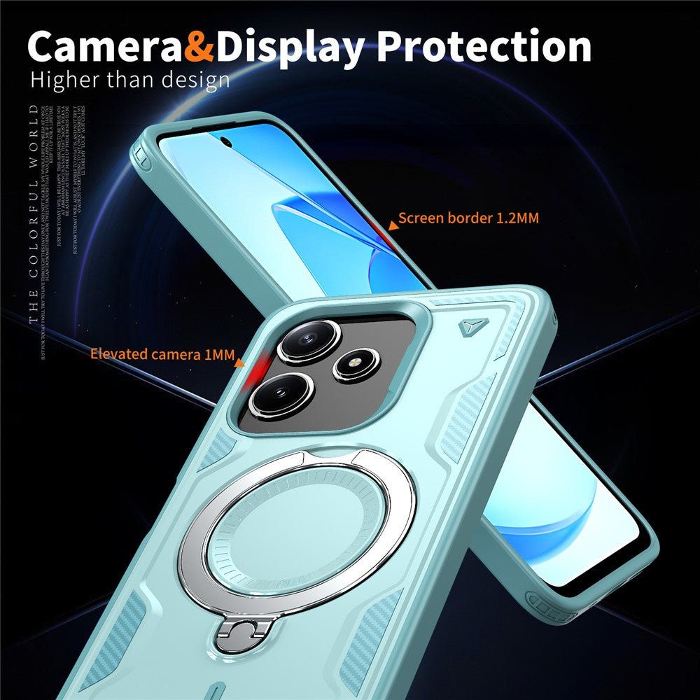 Magnetic Case For Xiaomi Redmi 13 4G / 5G / Redmi 12 4G / 5G (Global) / Note 13R 5G / Note 12R 5G / Poco M6 4G / M6 Pro 5G / M6 Plus 5G Phone Cover