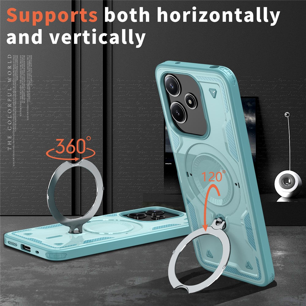 Magnetic Case For Xiaomi Redmi 13 4G / 5G / Redmi 12 4G / 5G (Global) / Note 13R 5G / Note 12R 5G / Poco M6 4G / M6 Pro 5G / M6 Plus 5G Phone Cover