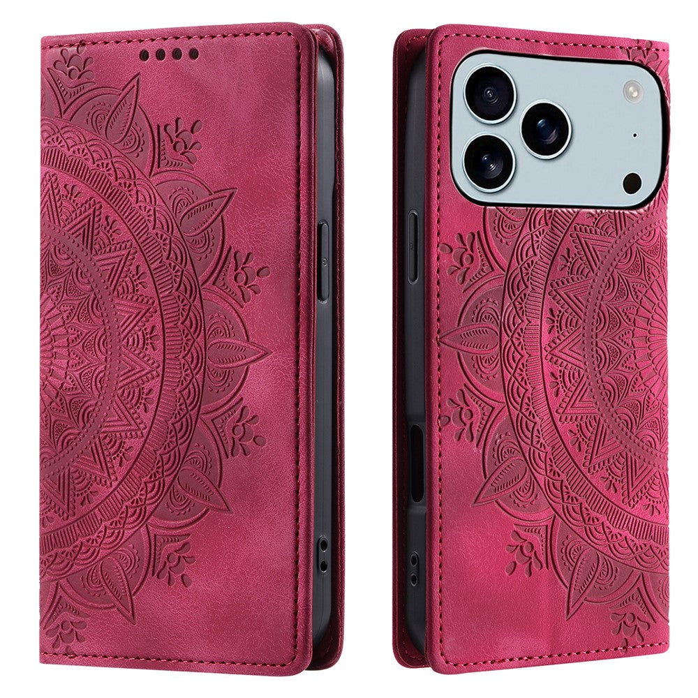 iPhone 17 Pro Max Wallet-Hülle – Mit Magnetverschluss & Muster aufgedruckt