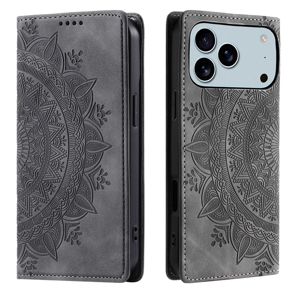 iPhone 17 Pro Max Wallet-Hülle – Mit Magnetverschluss & Muster aufgedruckt