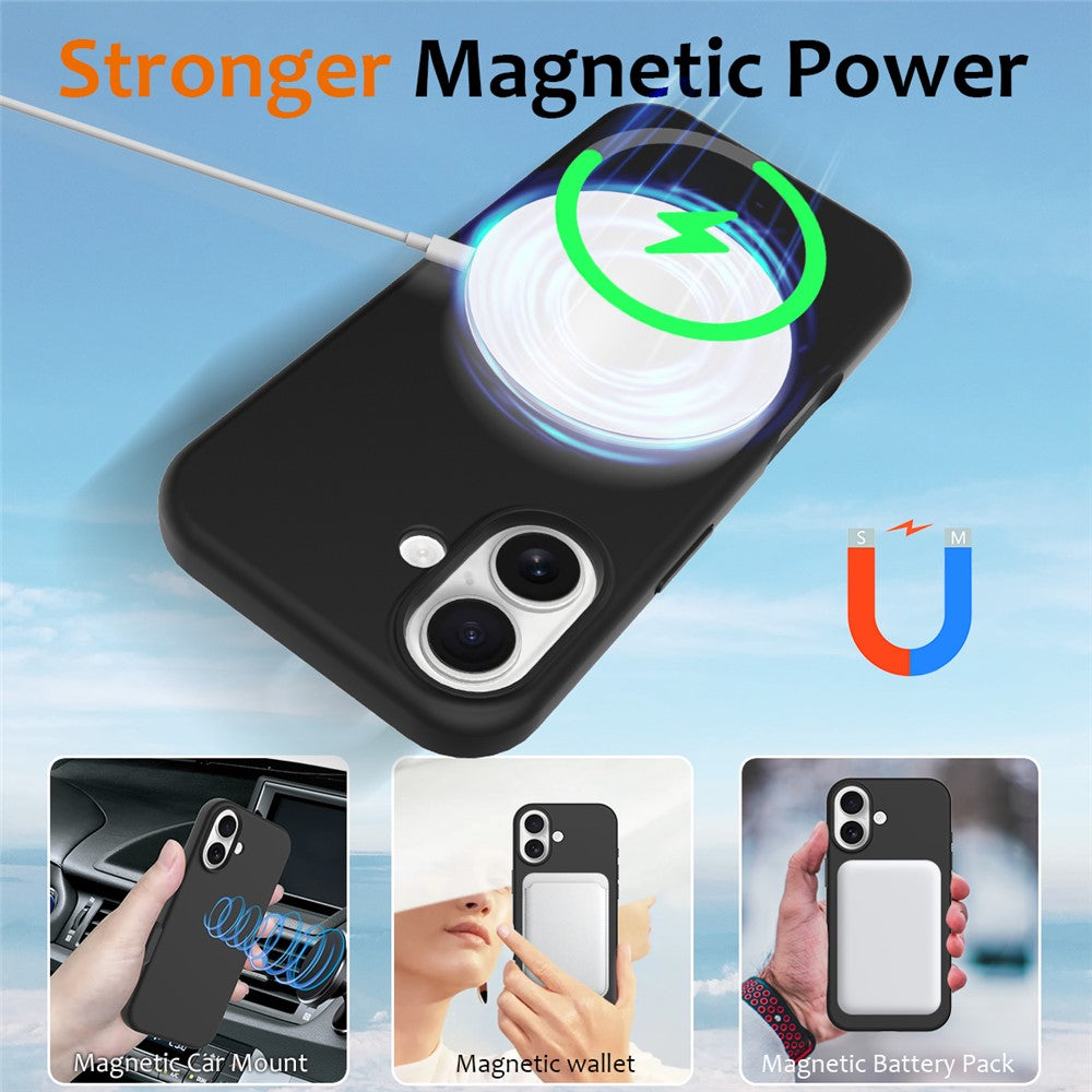 iPhone 17 Magnetische Silikonhülle – Stoßfest