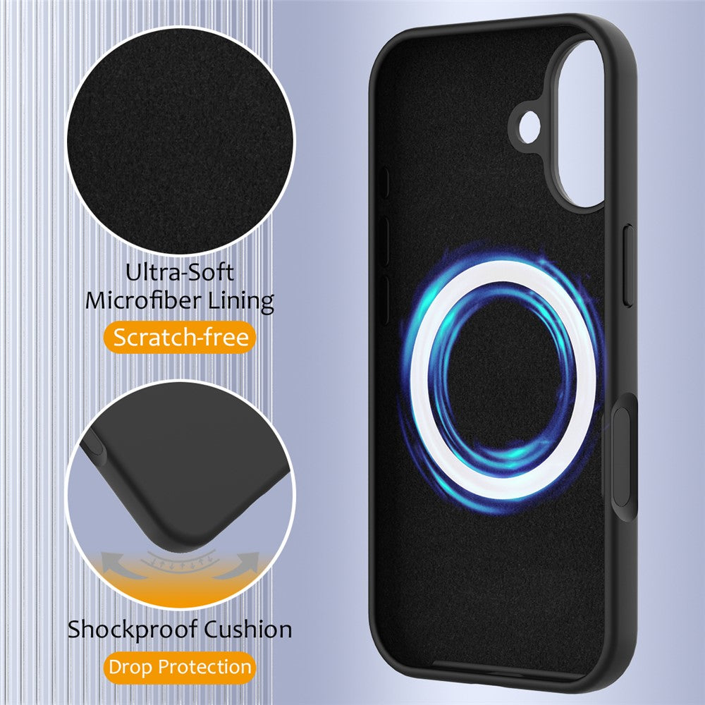 iPhone 17 Magnetische Silikonhülle – Stoßfest