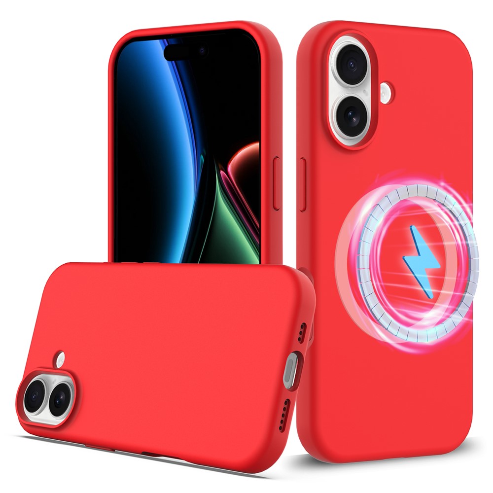 iPhone 17 Magnetische Silikonhülle – Stoßfest