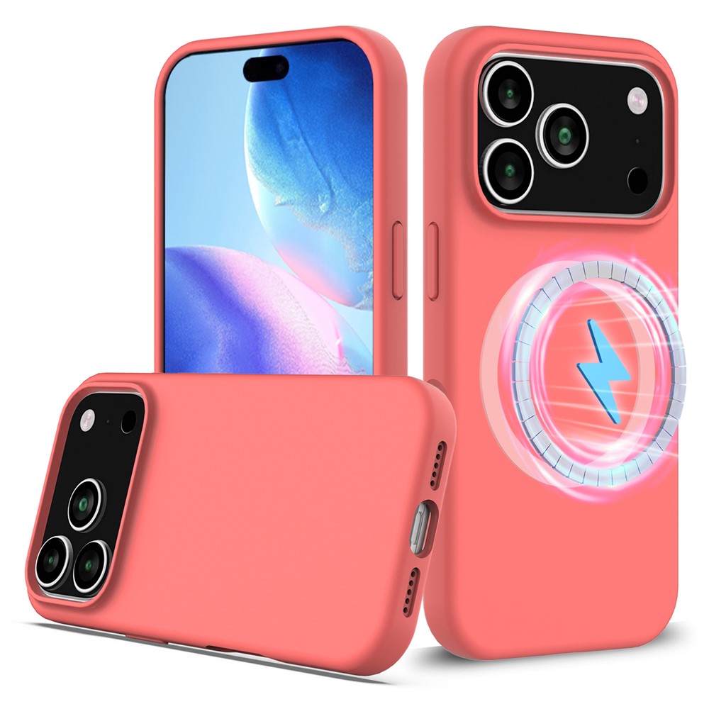 iPhone 17 Pro Magnetische Silikonhülle – Stoßfest