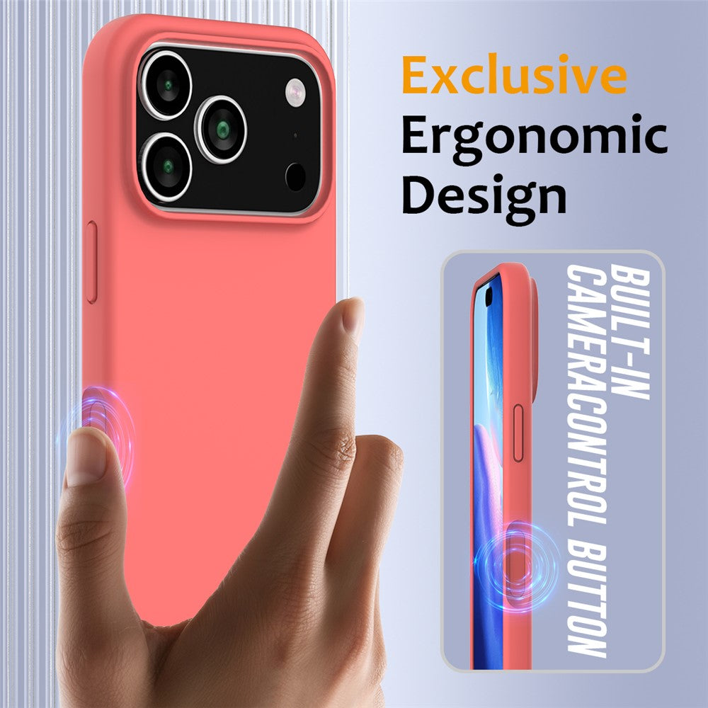 iPhone 17 Pro Magnetische Silikonhülle – Stoßfest