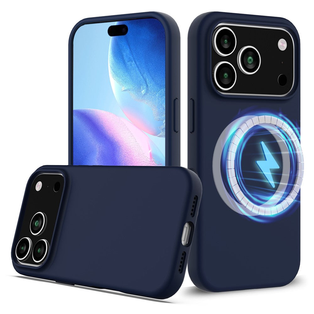 iPhone 17 Pro Magnetische Silikonhülle – Stoßfest