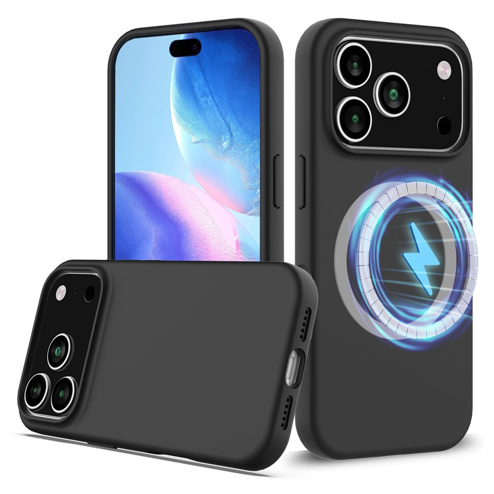 iPhone 17 Pro Magnetische Silikonhülle – Stoßfest
