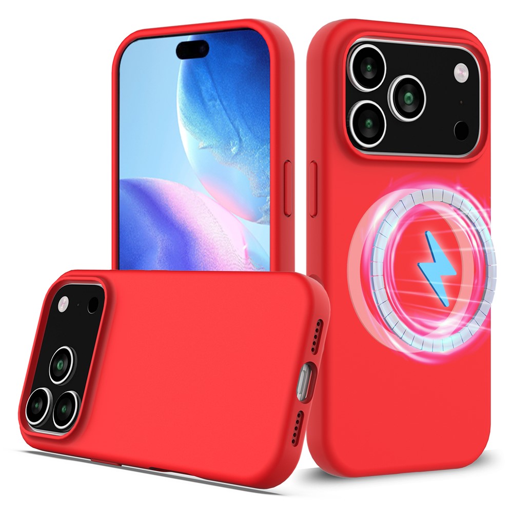 iPhone 17 Pro Magnetische Silikonhülle – Stoßfest