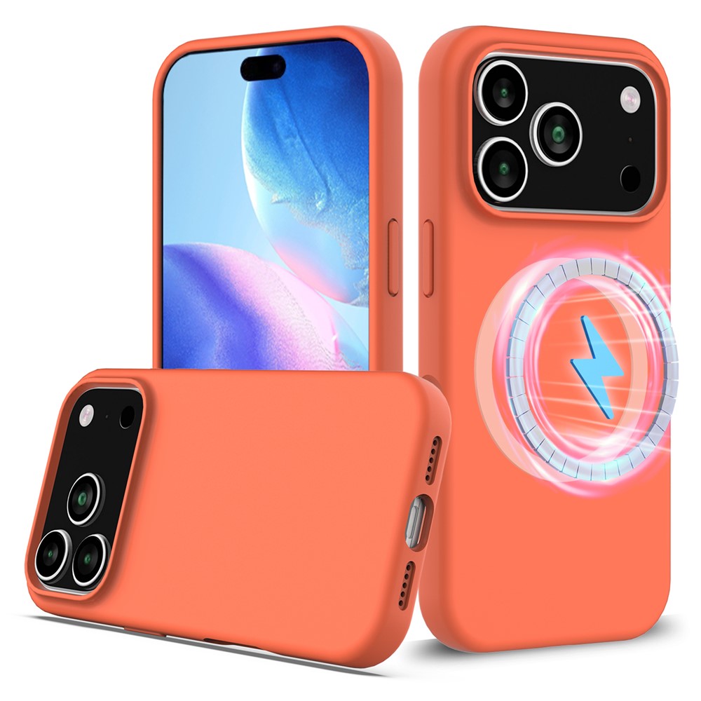 iPhone 17 Pro Magnetische Silikonhülle – Stoßfest