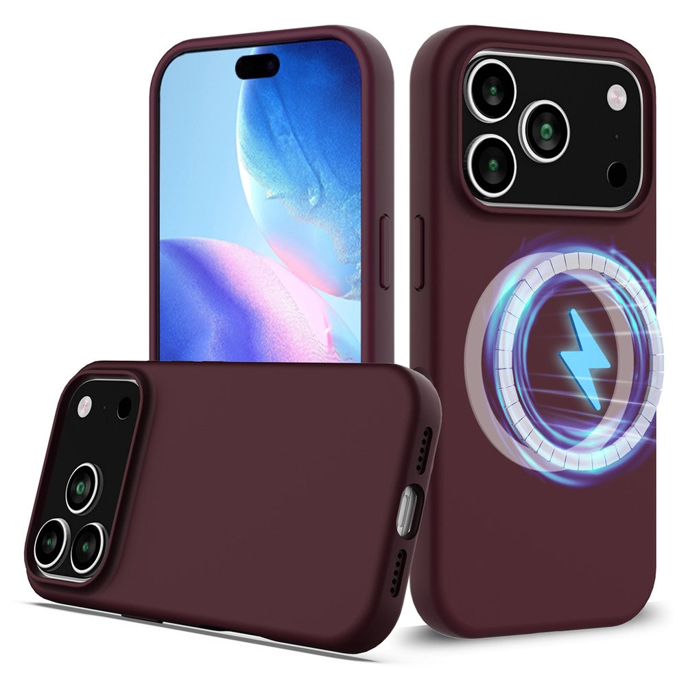 iPhone 17 Pro Magnetische Silikonhülle – Stoßfest