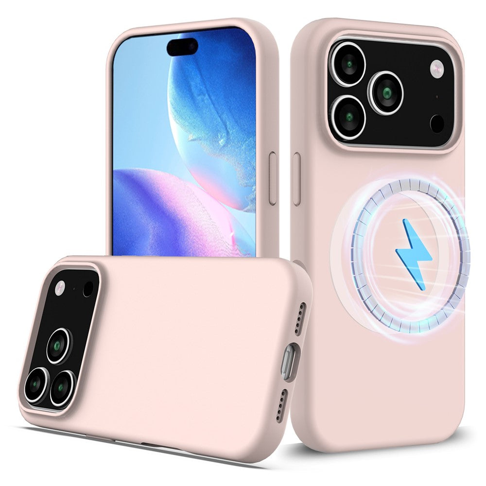 iPhone 17 Pro Magnetische Silikonhülle – Stoßfest