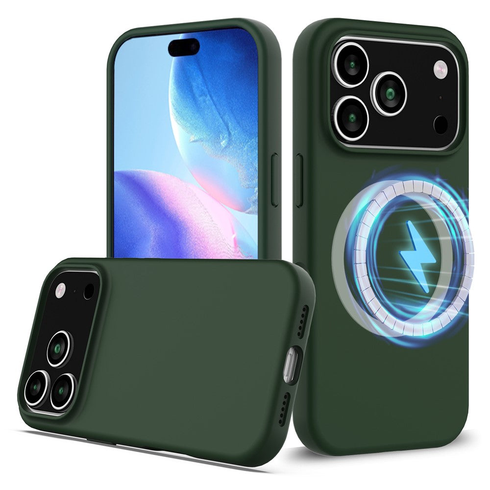 iPhone 17 Pro Magnetische Silikonhülle – Stoßfest