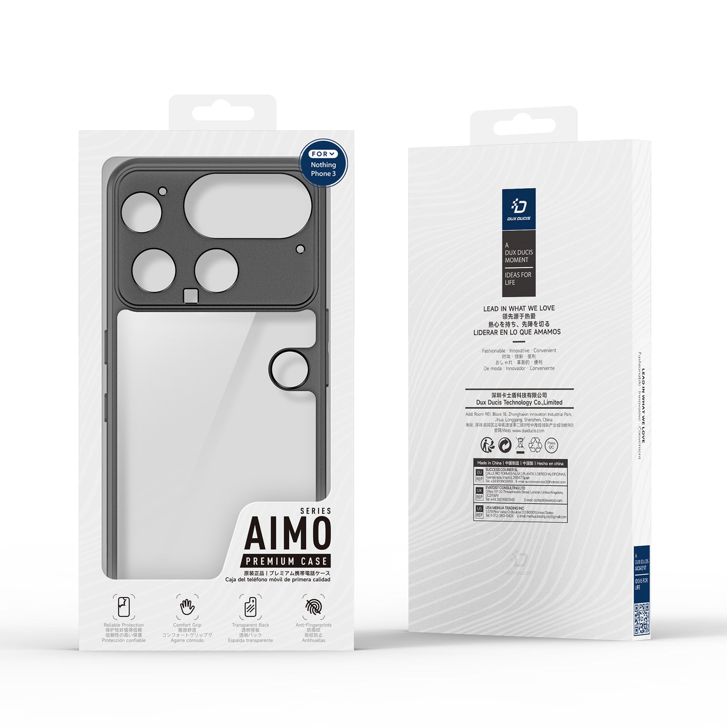 DUX DUCIS For Nothing Phone (3) 5G Case  Aimo Series TPU+PC Matte Drop-proof Phone Cover (REACH Certification)