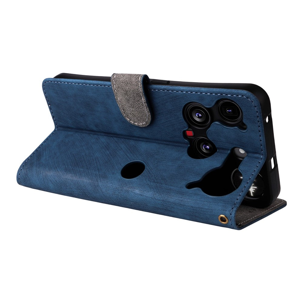 For Nothing Phone (3) 5G Case Wallet RFID Blocking PU Leather Phone Cover Stand with Strap