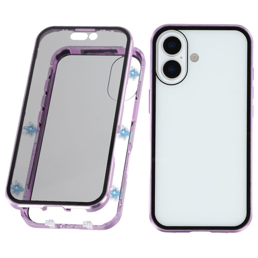 iPhone 17 Anti-Spy-Hülle – mit Metallrahmen & gehärtetem Glas