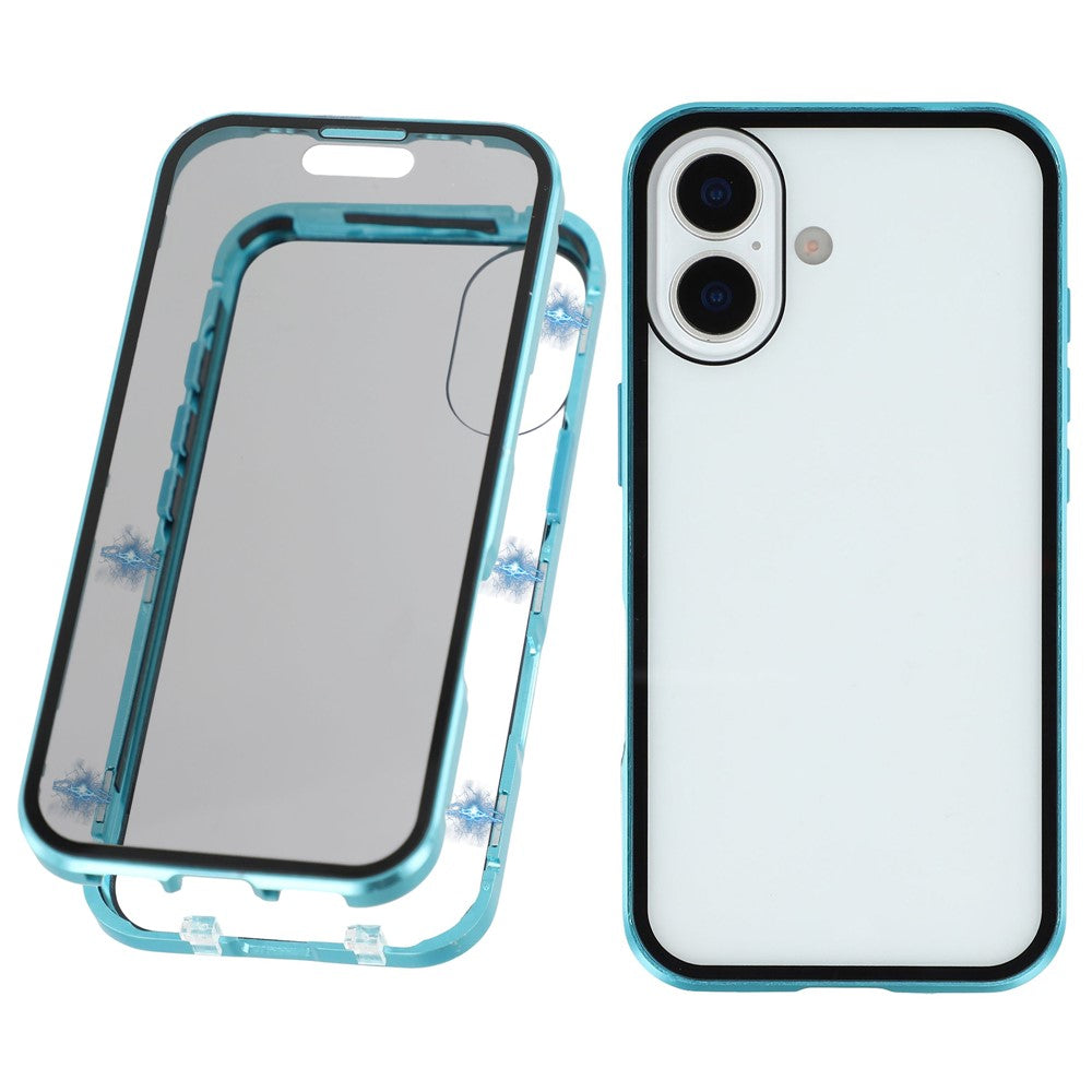 iPhone 17 Anti-Spy-Hülle – mit Metallrahmen & gehärtetem Glas