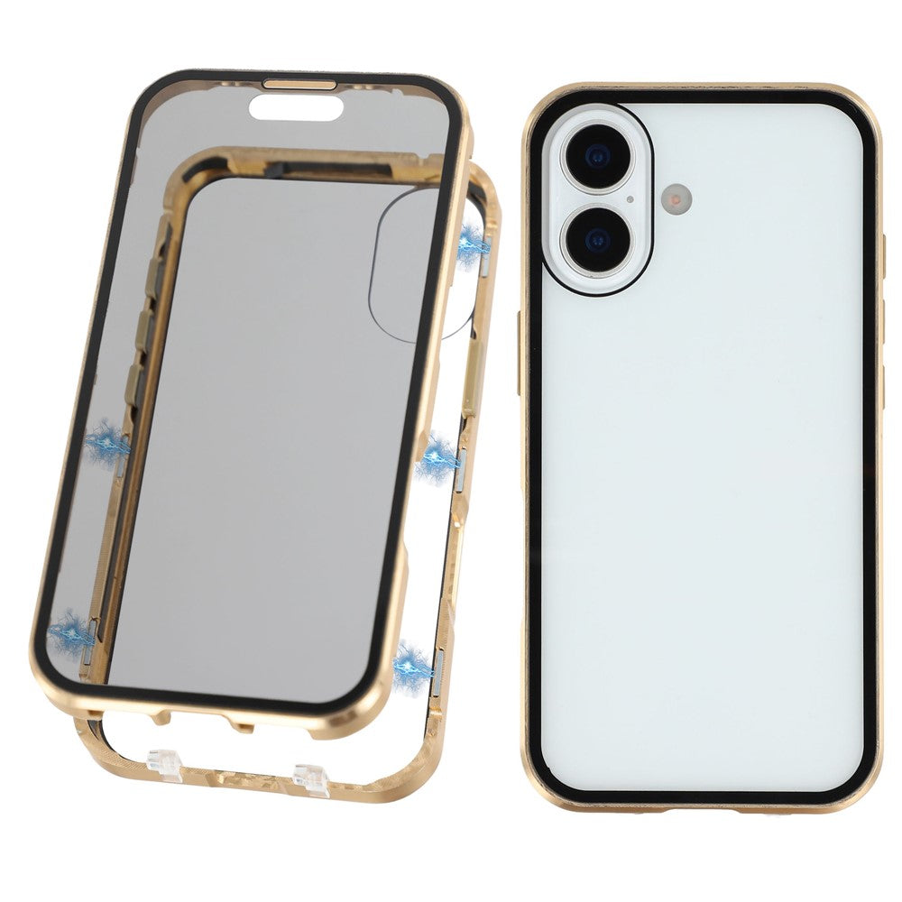 iPhone 17 Anti-Spy-Hülle – mit Metallrahmen & gehärtetem Glas