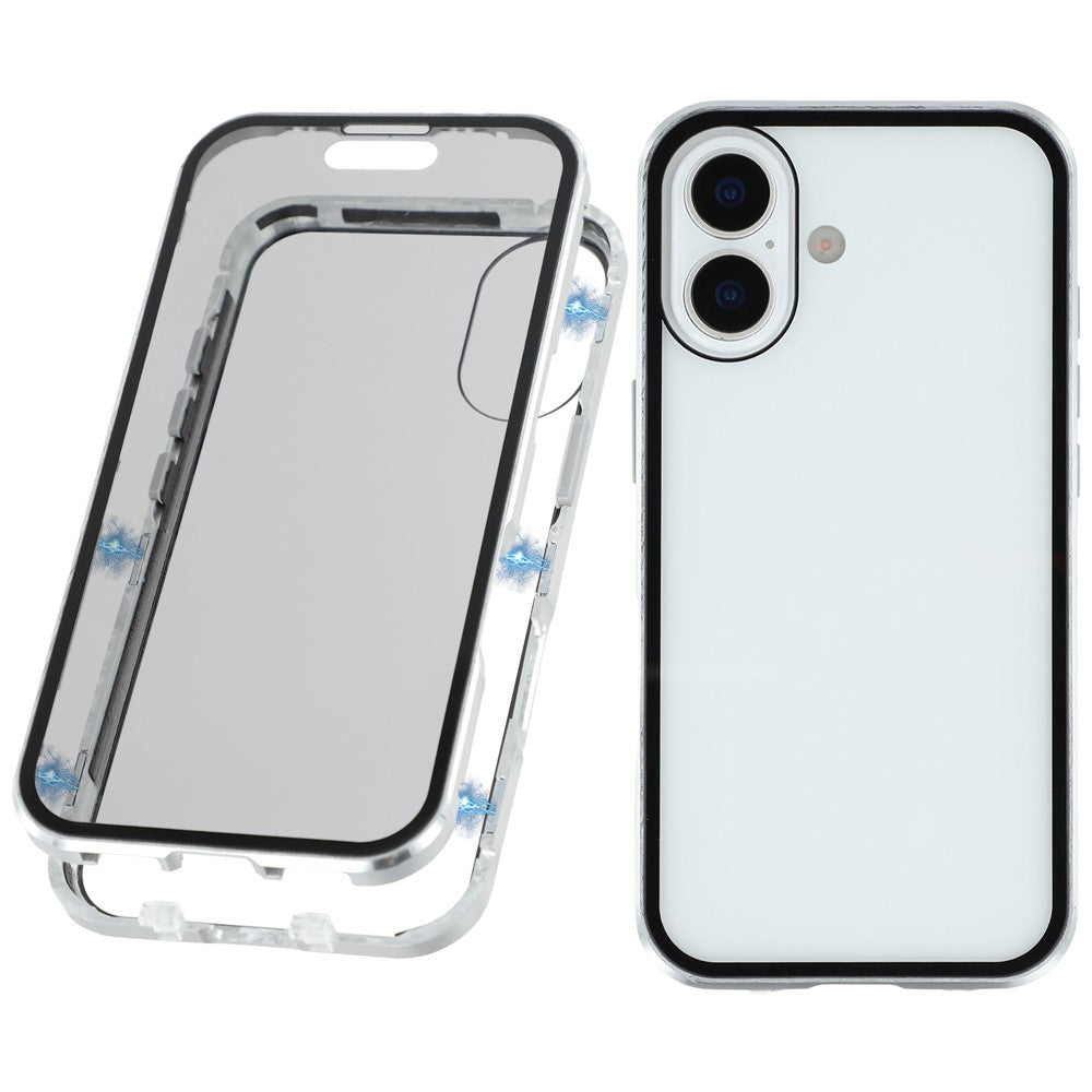 iPhone 17 Anti-Spy-Hülle – mit Metallrahmen & gehärtetem Glas