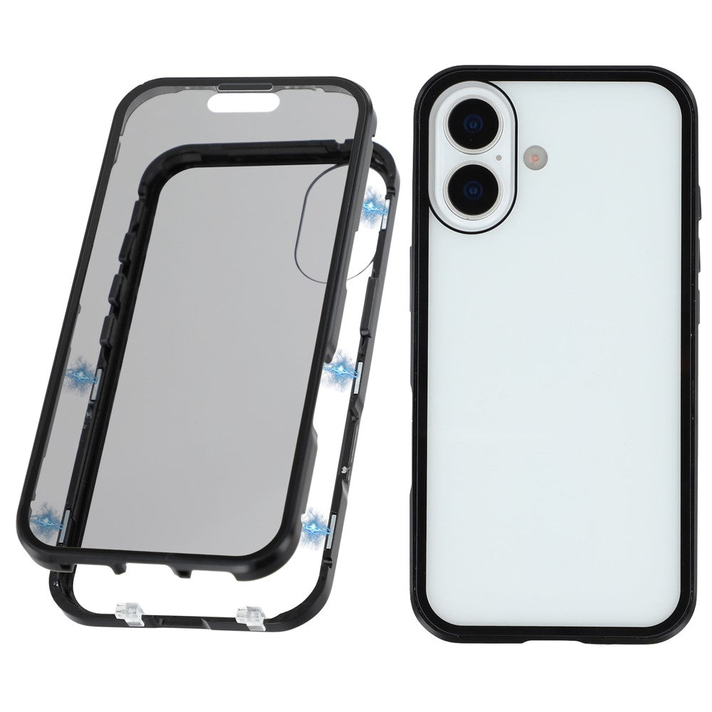 iPhone 17 Anti-Spy-Hülle – mit Metallrahmen & gehärtetem Glas