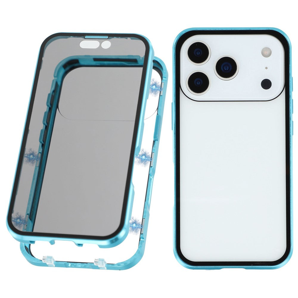 iPhone 17 Pro Anti-Spy-Hülle – mit Metallrahmen & gehärtetem Glas