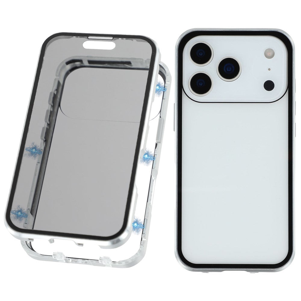 iPhone 17 Pro Anti-Spy-Hülle – mit Metallrahmen & gehärtetem Glas