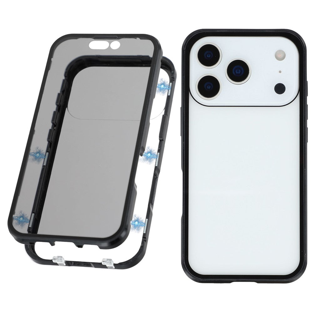 iPhone 17 Pro Anti-Spy-Hülle – mit Metallrahmen & gehärtetem Glas