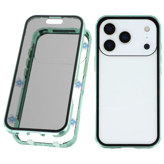 iPhone 17 Pro Max Anti-Spy-Hülle – mit Metallrahmen & gehärtetem Glas