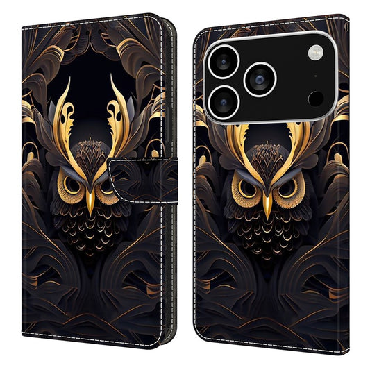 For iPhone 18 Pro / 17 Pro Wallet Case Pattern Printing PU Leather Flip Stand Phone Cover