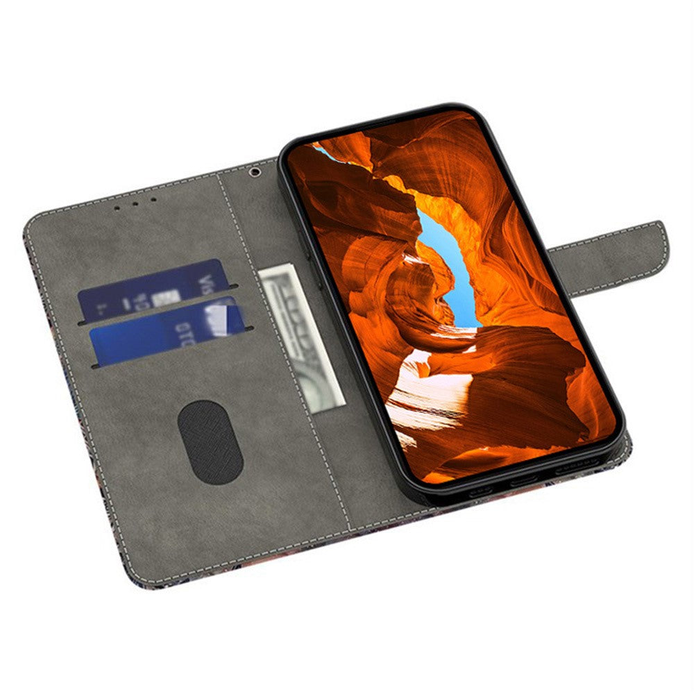 For iPhone 18 Pro / 17 Pro Wallet Case Pattern Printing PU Leather Flip Stand Phone Cover