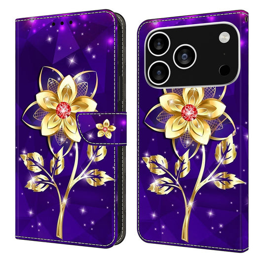 For iPhone 18 Pro Max / 17 Pro Max Wallet Case Pattern Printing PU Leather Flip Stand Phone Cover