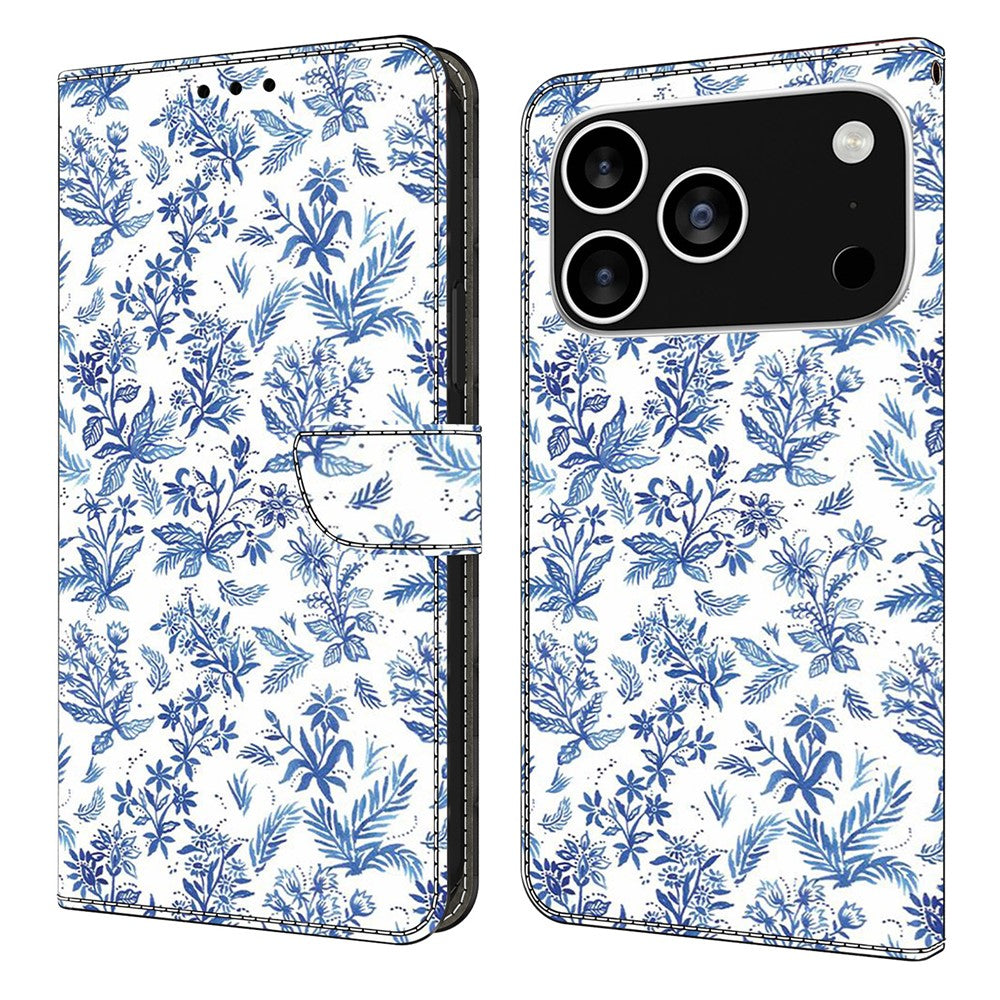 For iPhone 18 Pro Max / 17 Pro Max Wallet Case Pattern Printing PU Leather Flip Stand Phone Cover