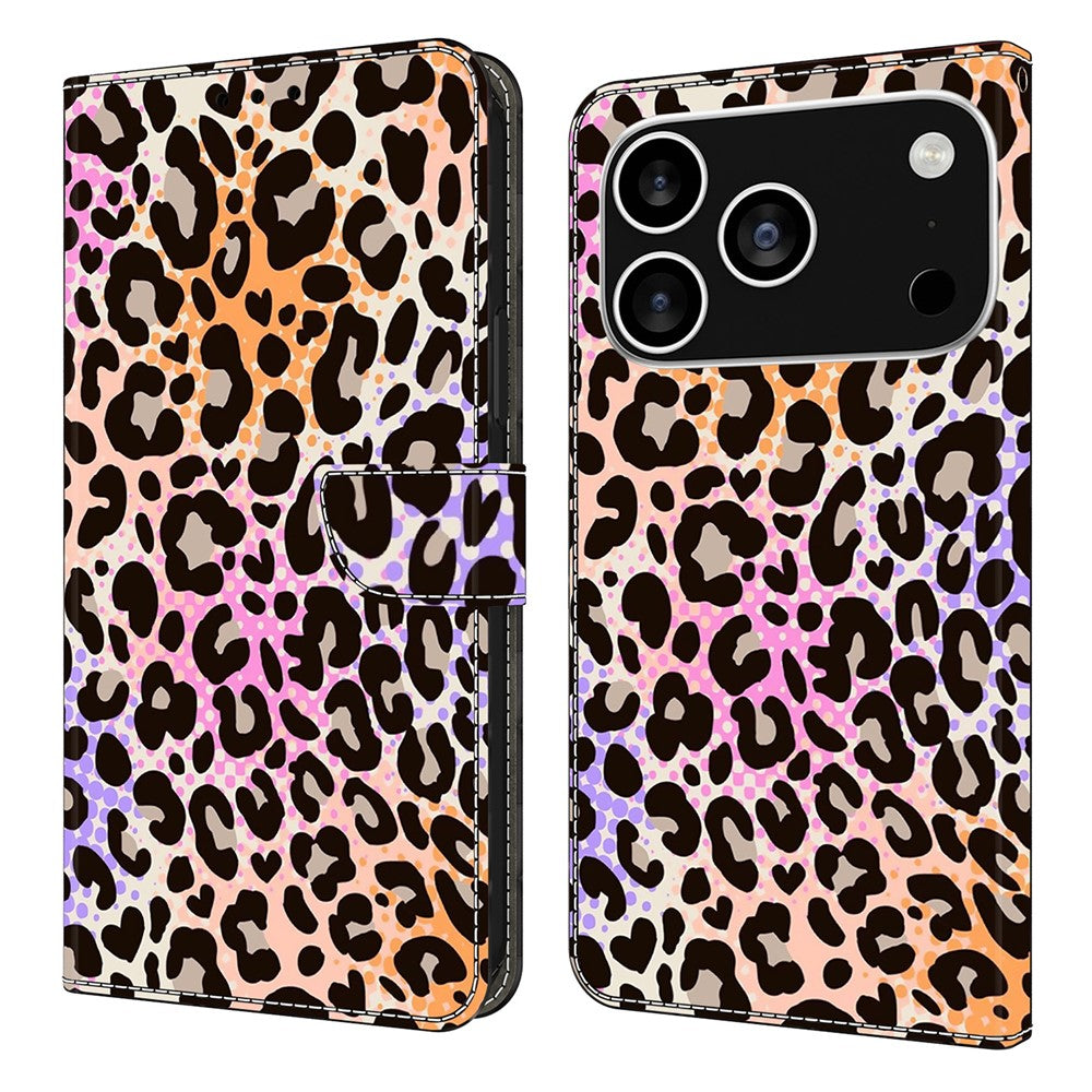 For iPhone 18 Pro Max / 17 Pro Max Wallet Case Pattern Printing PU Leather Flip Stand Phone Cover