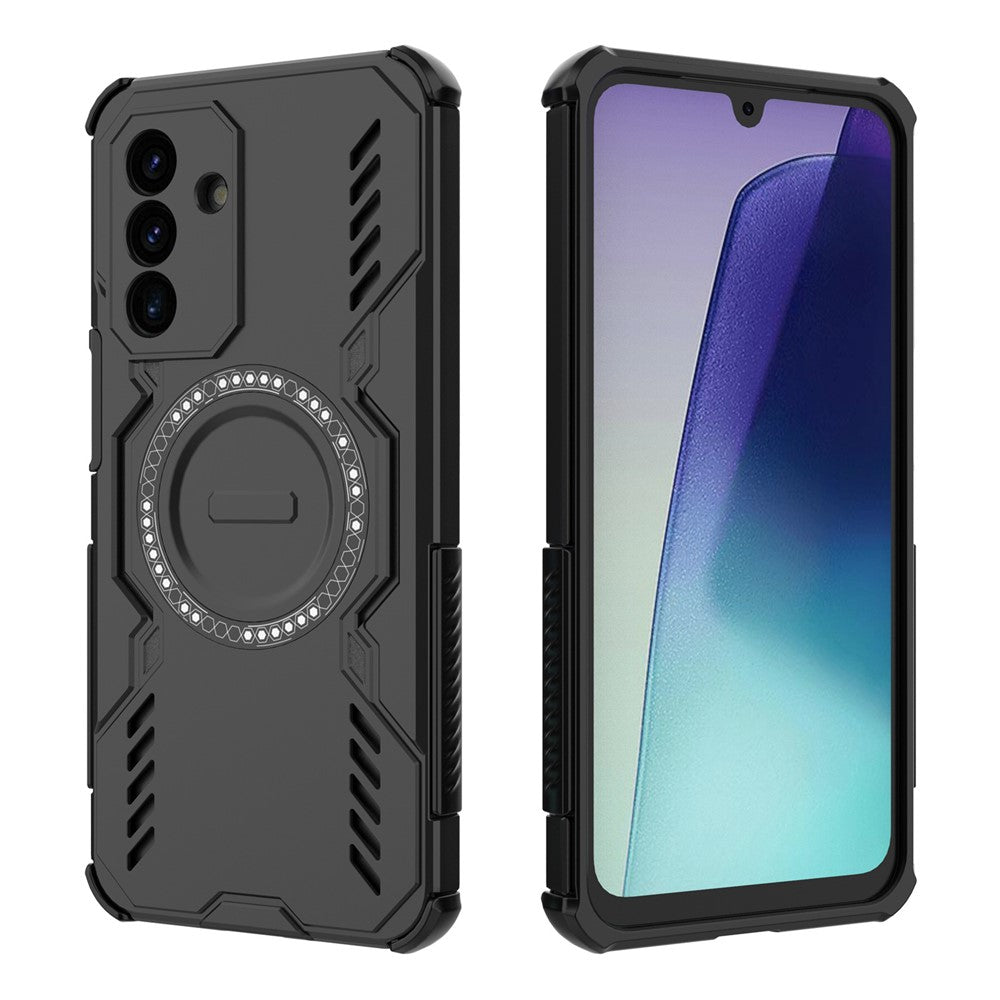 Galaxy A17 5G/4G magnetische Hülle – Mit Schmetterlingsrüstung & Hohlwärmeableitung