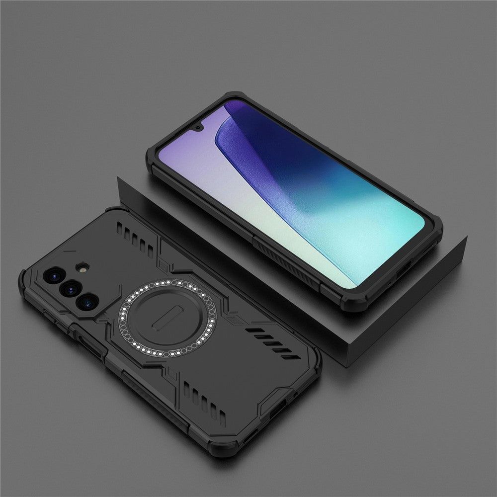 Galaxy A17 5G/4G magnetische Hülle – Mit Schmetterlingsrüstung & Hohlwärmeableitung