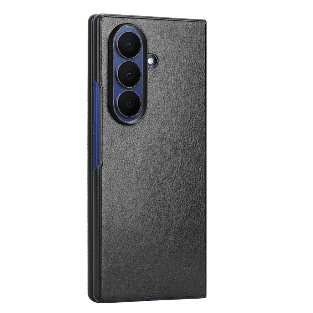Galaxy Z Fold7 5G Schutzhülle – mit Litchi-Leder-Beschichtung