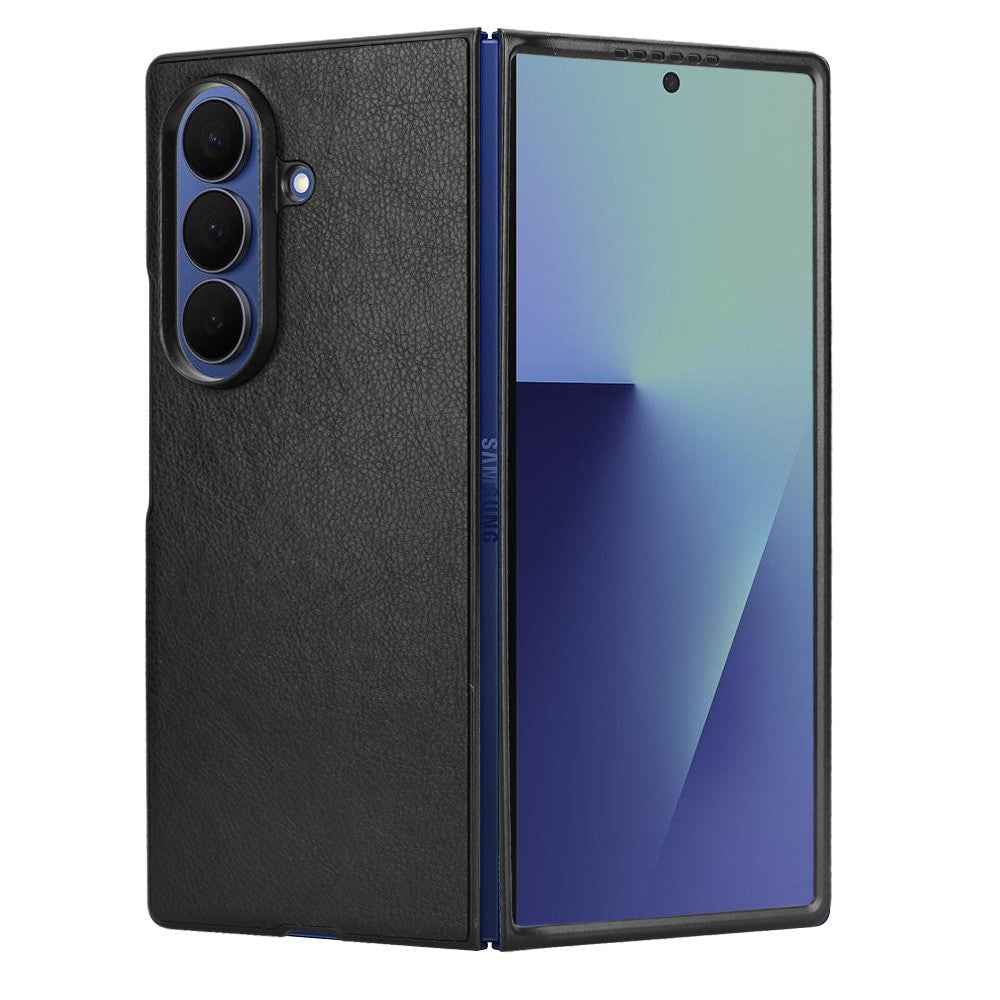 Galaxy Z Fold7 5G Schutzhülle – mit Litchi-Leder-Beschichtung