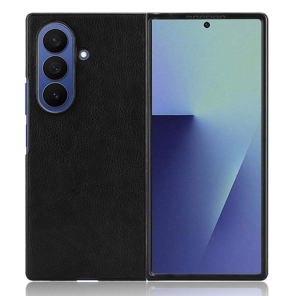 Galaxy Z Fold7 5G Schutzhülle – mit Litchi-Leder-Beschichtung