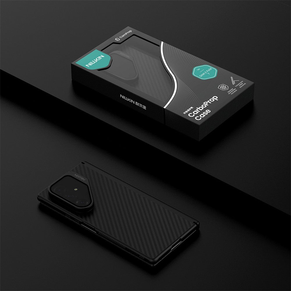 NILLKIN For Samsung Galaxy Z Fold7 5G Magnetic Case TPU + Aramid Fiber Lens Cover Kickstand Phone Cover