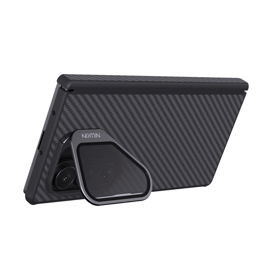 Galaxy Z Fold7 5G – Magnetische Handyhülle aus Aramidfaser und TPU, mit Ständer, mit Kameraschutz