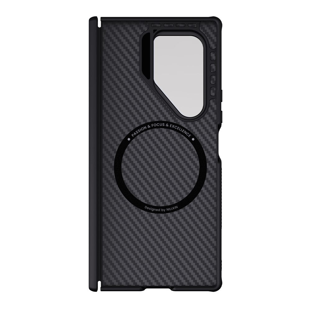 NILLKIN For Samsung Galaxy Z Fold7 5G Magnetic Case TPU + Aramid Fiber Lens Cover Kickstand Phone Cover
