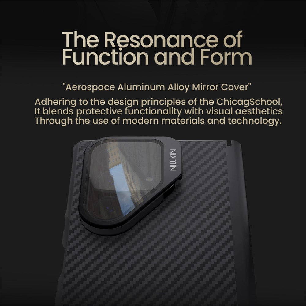 NILLKIN For Samsung Galaxy Z Fold7 5G Magnetic Case TPU + Aramid Fiber Lens Cover Kickstand Phone Cover