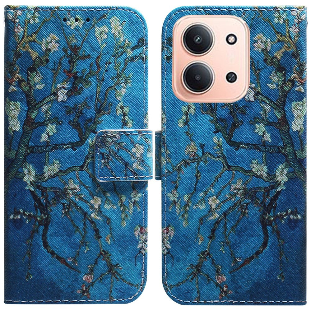 For Xiaomi Redmi 15C 5G (EU) (173mm) / 15C 4G (EU) (173mm) Wallet Case Pattern Print Leather Phone Cover