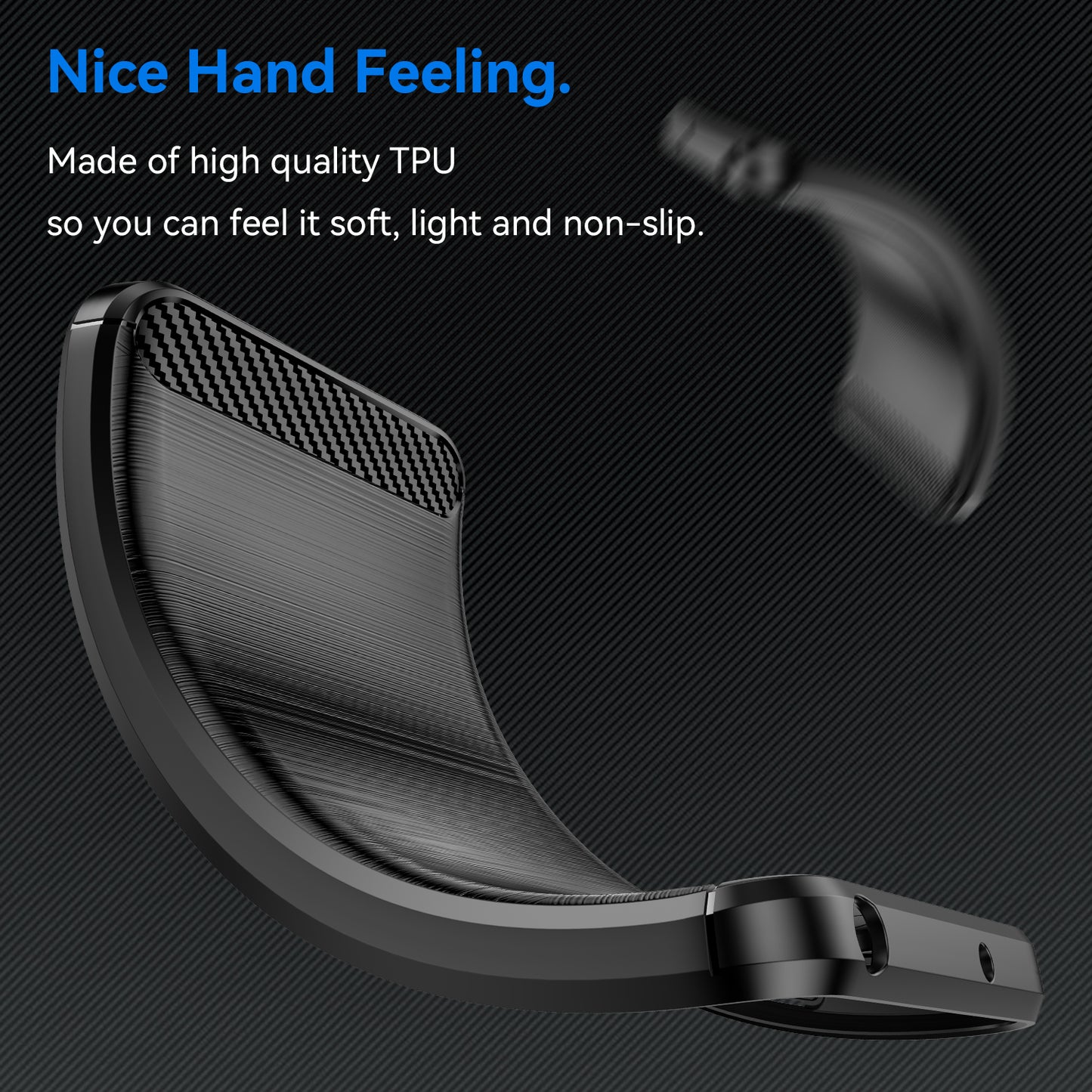 Nothing CMF Phone 2 Pro Transparente Handyhülle – Mit gehärtetem Glas, LS-Serie, aus TPU mit gebürsteter Textur