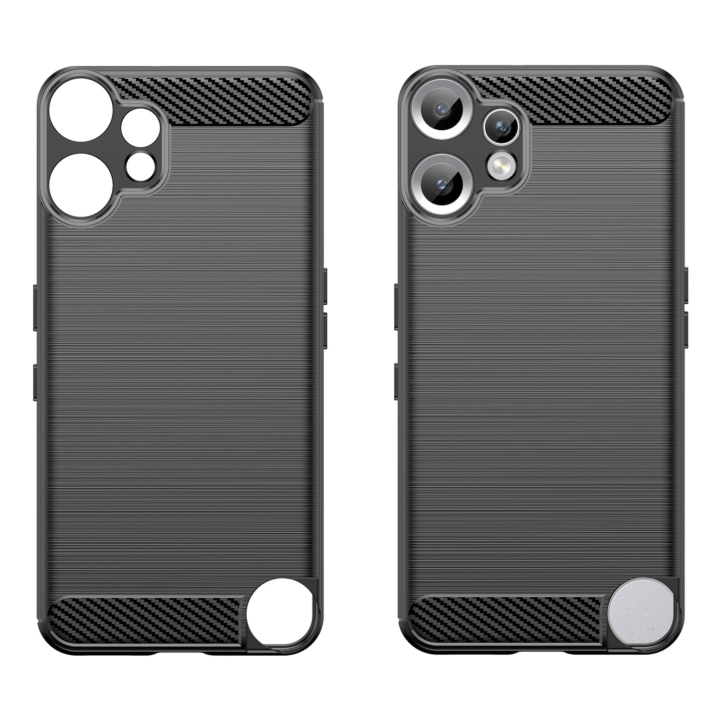 Nothing CMF Phone 2 Pro Transparente Handyhülle – Mit gehärtetem Glas, LS-Serie, aus TPU mit gebürsteter Textur