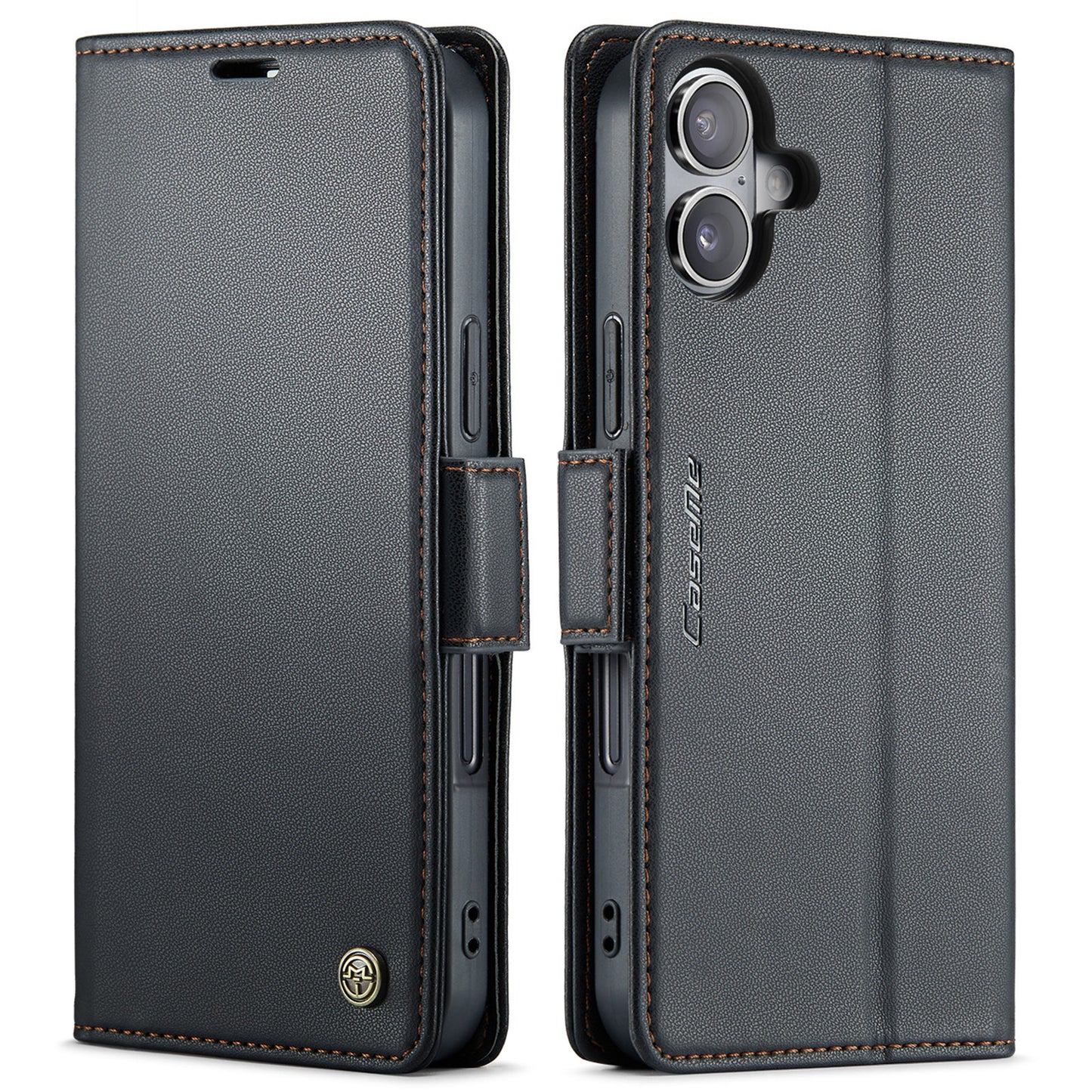 iPhone 17 Glänzende Wallet-Hülle – RFID-Schutz & Ständer