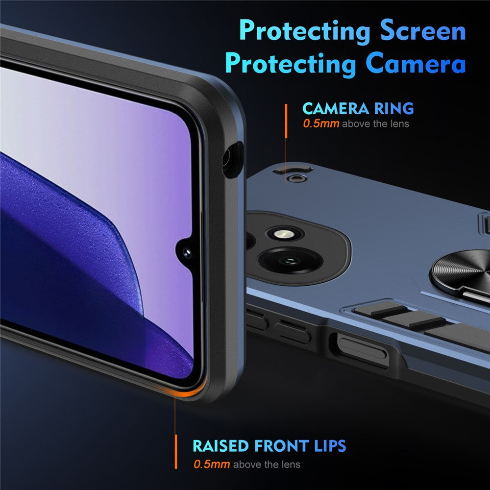 Honor 400 5G (Global) Handyhülle – Aus PC + TPU, mit Fallschutz & Ringständer