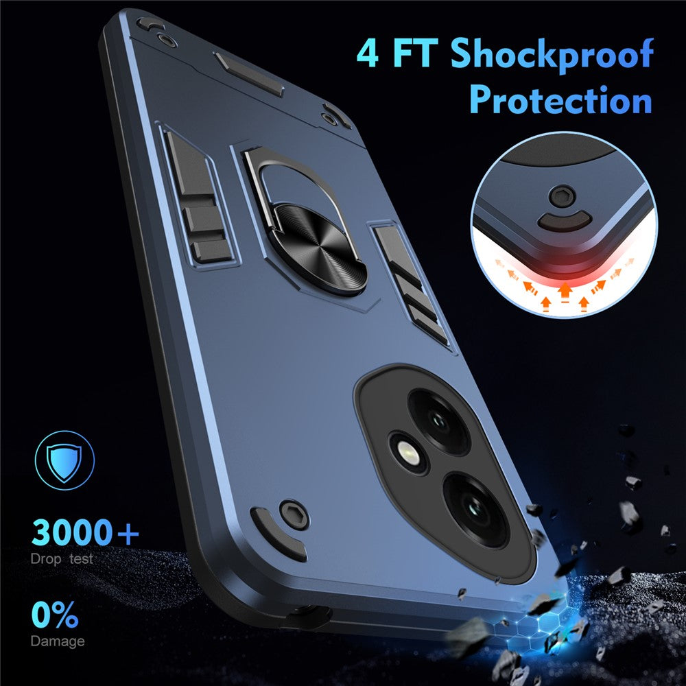 Honor 400 5G (Global) Handyhülle – Aus PC + TPU, mit Fallschutz & Ringständer