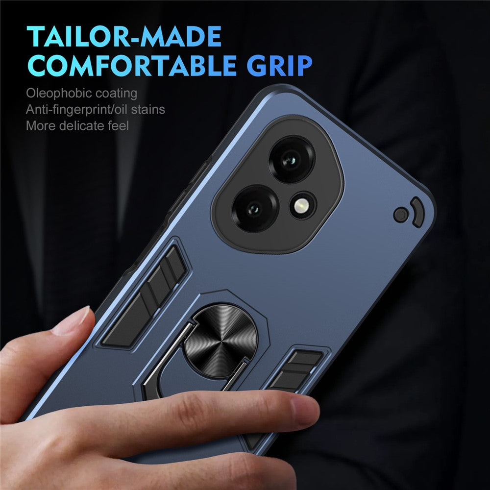 Honor 400 5G (Global) Handyhülle – Aus PC + TPU, mit Fallschutz & Ringständer