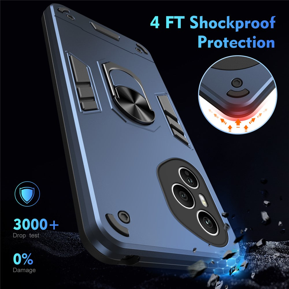 Honor 400 Pro 5G (Global) Handyhülle – Aus PC + TPU, mit Fallschutz & Ringständer