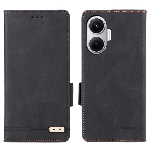 For Xiaomi Poco F7 5G / Redmi Turbo 4 Pro 5G Case Leather Wallet Flip Phone Cover with Hardware Decor
